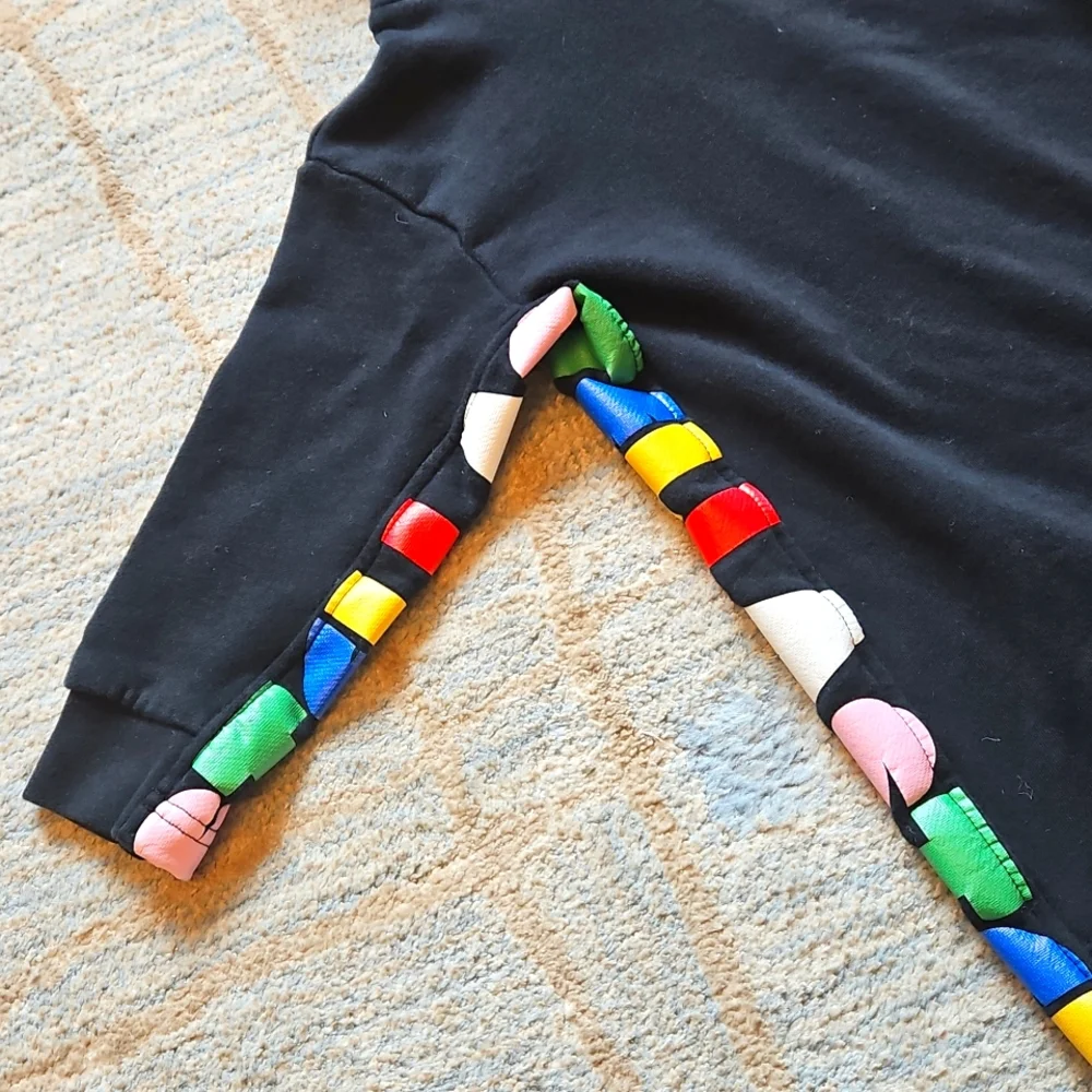 Stella McCartney Kids STELLA LOGO Sweater Dress Black Size 3 - Picture 4 of 12